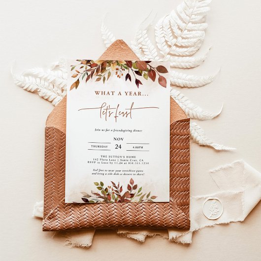 感謝祭おもしろい招待状フレンドサイジングディナー 招待状