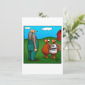 感謝祭おもしろい招待状「美味しい」 招待状 (スタンド正面)