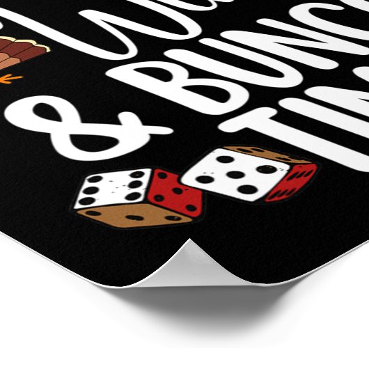 感謝祭おもしろい秋ユーモア七面鳥ワインとパン ポスター (角)