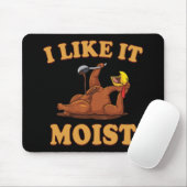 感謝祭おもしろい食の家族グループ私が好き マウスパッド (マウス)