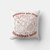 感謝祭おもしろい クッション (正面)