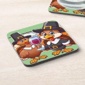 感謝祭おもしろい コースター (左側)