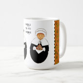 感謝祭おもしろい コーヒーマグカップ (正面右)