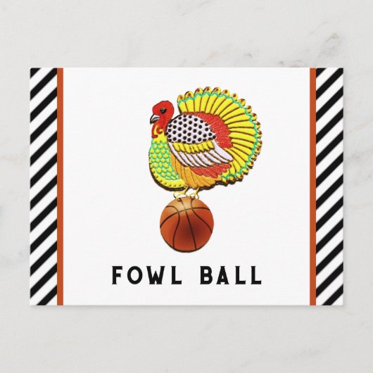 感謝祭おもしろい シーズンポストカード (正面)