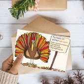 感謝祭おもしろい「ストライクの七面鳥」アニメ シーズンカード