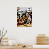 感謝祭おもしろい ポスター (キッチン)