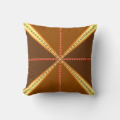 感謝祭おもしろい（三角形とダッシュ） クッション (正面)