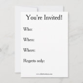 感謝祭おもしろい「祝宴ヘックうん」招待状 招待状 (裏面)