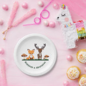 感謝祭お洒落ウッドランカスタムズ ペーパープレート (パーティー)