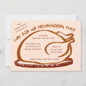 感謝祭お洒落友達ディナーカスタム 招待状 (正面)