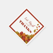 感謝祭お祝いドリンク食べドリンク感謝していドリンク スタンダードカクテルナプキン (角)