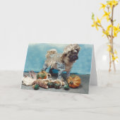 感謝祭かかしパグカード カード (黄色い花)