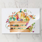 感謝祭かぼちゃとフルーツランチョンマット ペーパーパッド (折り畳み)