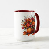 感謝祭かぼちゃと紅葉 – マグカップ (正面右)