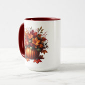 感謝祭かぼちゃと紅葉 – マグカップ (正面左)