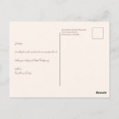 感謝祭かぼちゃと花 ポストカード (裏面)