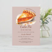 感謝祭かぼちゃのかわいこちゃんパイ赤ちゃんシャワー 招待状 (スタンド正面)