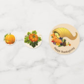 感謝祭かぼちゃのテーブル紙吹雪 コンフェッティ (裏面)