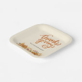 感謝祭かぼちゃのディナー ペーパープレート (傾斜あり)