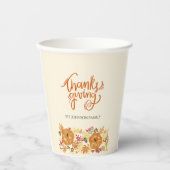 感謝祭かぼちゃのディナー 紙コップ (正面)