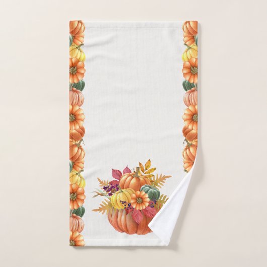 感謝祭かぼちゃのハンドタオル ハンドタオル (ハンドタオル)