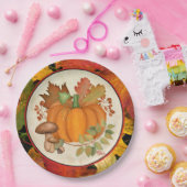 感謝祭かぼちゃのパーティープレート ペーパープレート (パーティー)