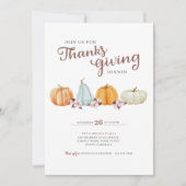 感謝祭かぼちゃのフローラディナー 招待状 (正面)