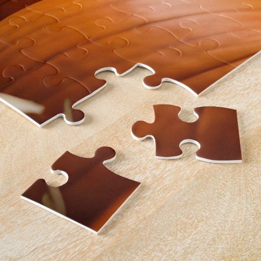 感謝祭かぼちゃの収穫納屋フクロウ ジグソーパズル (側面)