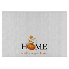 感謝祭かぼちゃの家が我々の与えこそ感謝していの場 カッティングボード