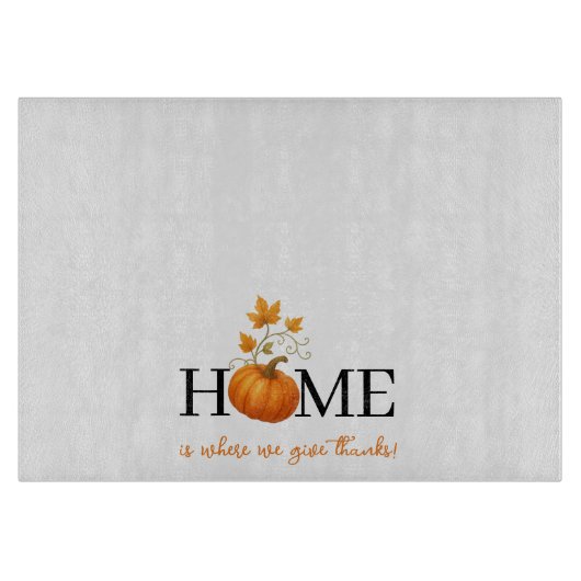 感謝祭かぼちゃの家が我々の与えこそ感謝していの場 カッティングボード (正面)