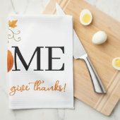 感謝祭かぼちゃの家が我々の与えこそ感謝していの場 キッチンタオル (四つ折り)