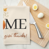 感謝祭かぼちゃの家が我々の与えこそ感謝していの場 キッチンタオル (四つ折り)