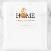 感謝祭かぼちゃの家が我々の与えこそ感謝していの場 スクエアシール (バッグ)