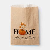 感謝祭かぼちゃの家が我々の与えこそ感謝していの場 フェイバーバッグ (正面)