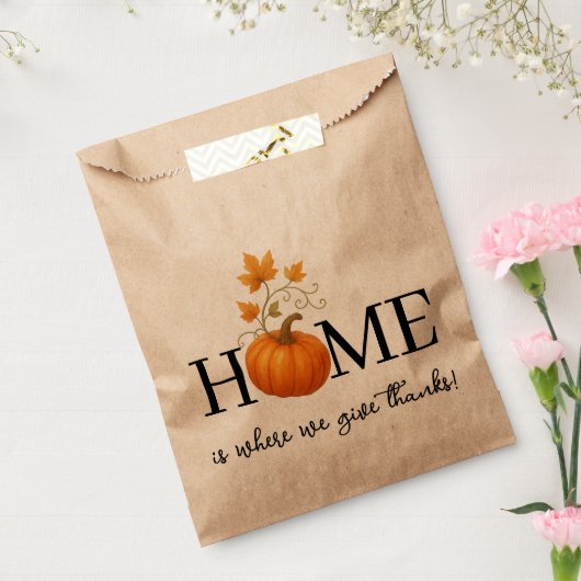 感謝祭かぼちゃの家が我々の与えこそ感謝していの場 フェイバーバッグ (封をした状態)