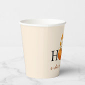 感謝祭かぼちゃの家が我々の与えこそ感謝していの場 紙コップ (右)