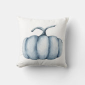 感謝祭かぼちゃの水色ブルーデザイン クッション (正面)