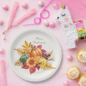 感謝祭かぼちゃの紙プレート ペーパープレート (パーティー)