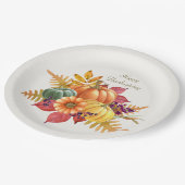 感謝祭かぼちゃの紙プレート ペーパープレート (アングル)