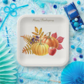 感謝祭かぼちゃの紙プレート ペーパープレート (パーティー)