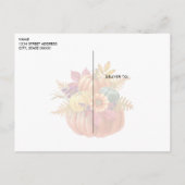 感謝祭かぼちゃはがき ポストカード (裏面)