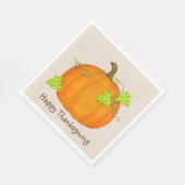 感謝祭かぼちゃをラップに スタンダードランチョンナプキン (角)