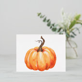 感謝祭かぼちゃシリーズデザイン13 箔シーズンポストカード (立ち正面)