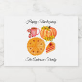 感謝祭かぼちゃスパイスラテ スパークリングワインラベル (シングルラベル)