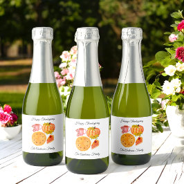 感謝祭かぼちゃスパイスラテ スパークリングワインラベル