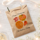 感謝祭かぼちゃスパイスラテ フェイバーバッグ (クリップ留めされた状態)