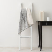 感謝祭かぼちゃダマスク |グレー シェルパブランケット (インサイチュ)