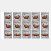 感謝祭かぼちゃダマスク |グレー ラベル (シート)