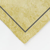 感謝祭かぼちゃダマスク |黄色 フリースブランケット (角)