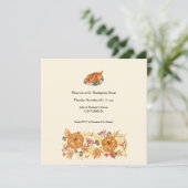 感謝祭かぼちゃディナー招待状 招待状 (スタンド正面)